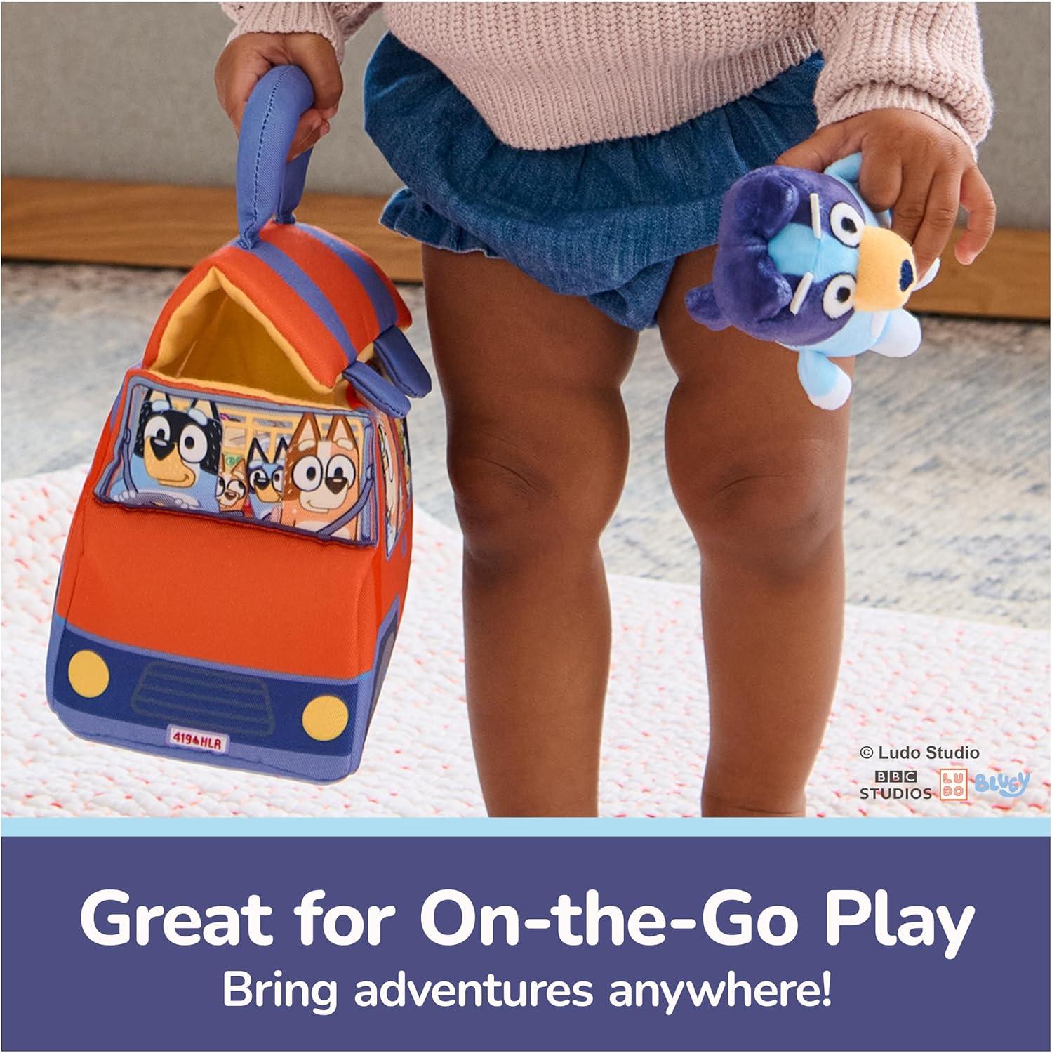 imageGUND Bluey 5Piece Plush Playset Official Bluey Stuffed Animals and Sensory Toys for Babies and Toddlers 7