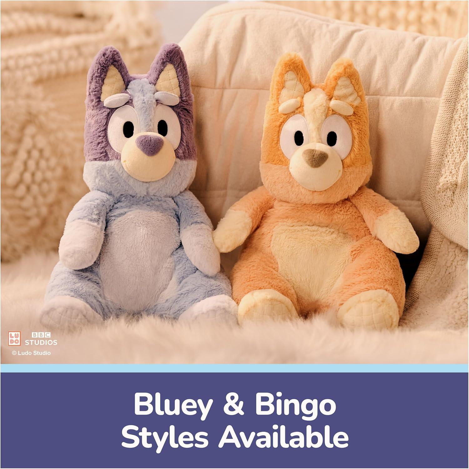 imageGUND Official Bluey Oh So Snuggly Plush Bluey Plushies Stuffed Animal Sensory Toy for Babies and Toddlers Blue 125Bluey