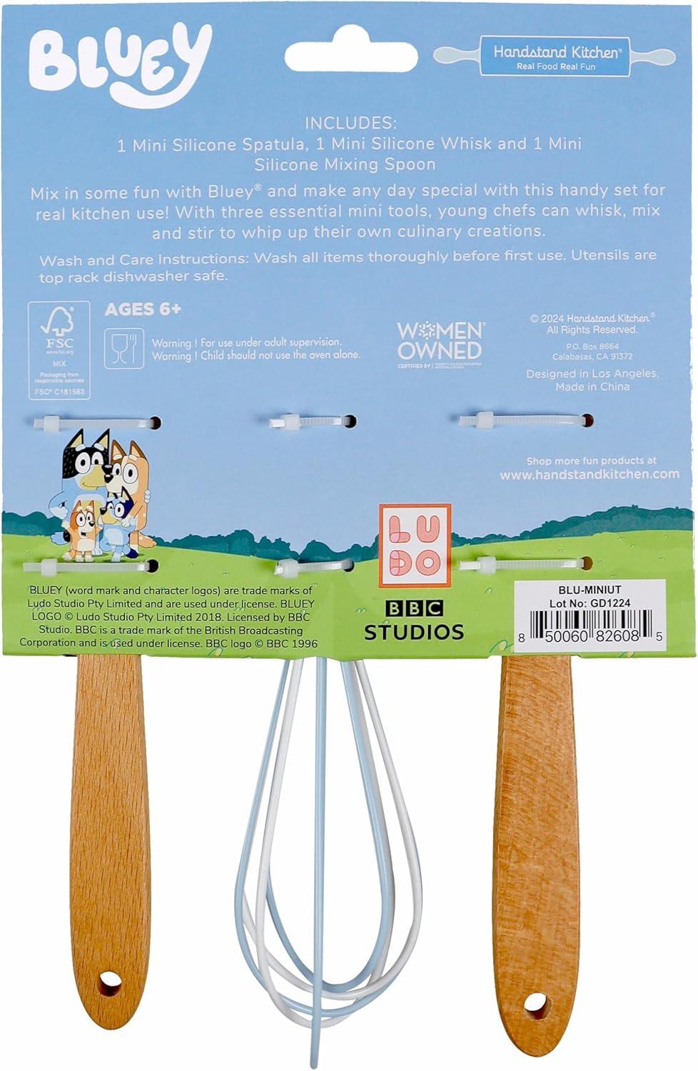 imageHandstand Kitchen Bluey Silicone Baking Utensil Set with 9 Spoon 875 Spatula and 85 Whisk