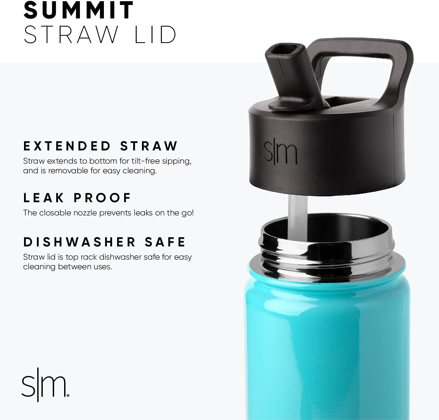imageSimple Modern Summit Water Bottle with Straw Lid Bluey 30oz Leak Proof Stainless Steel Insulated Cup Gifts for Her Him Bluey StripesDisney Minnie Mouse on Blue