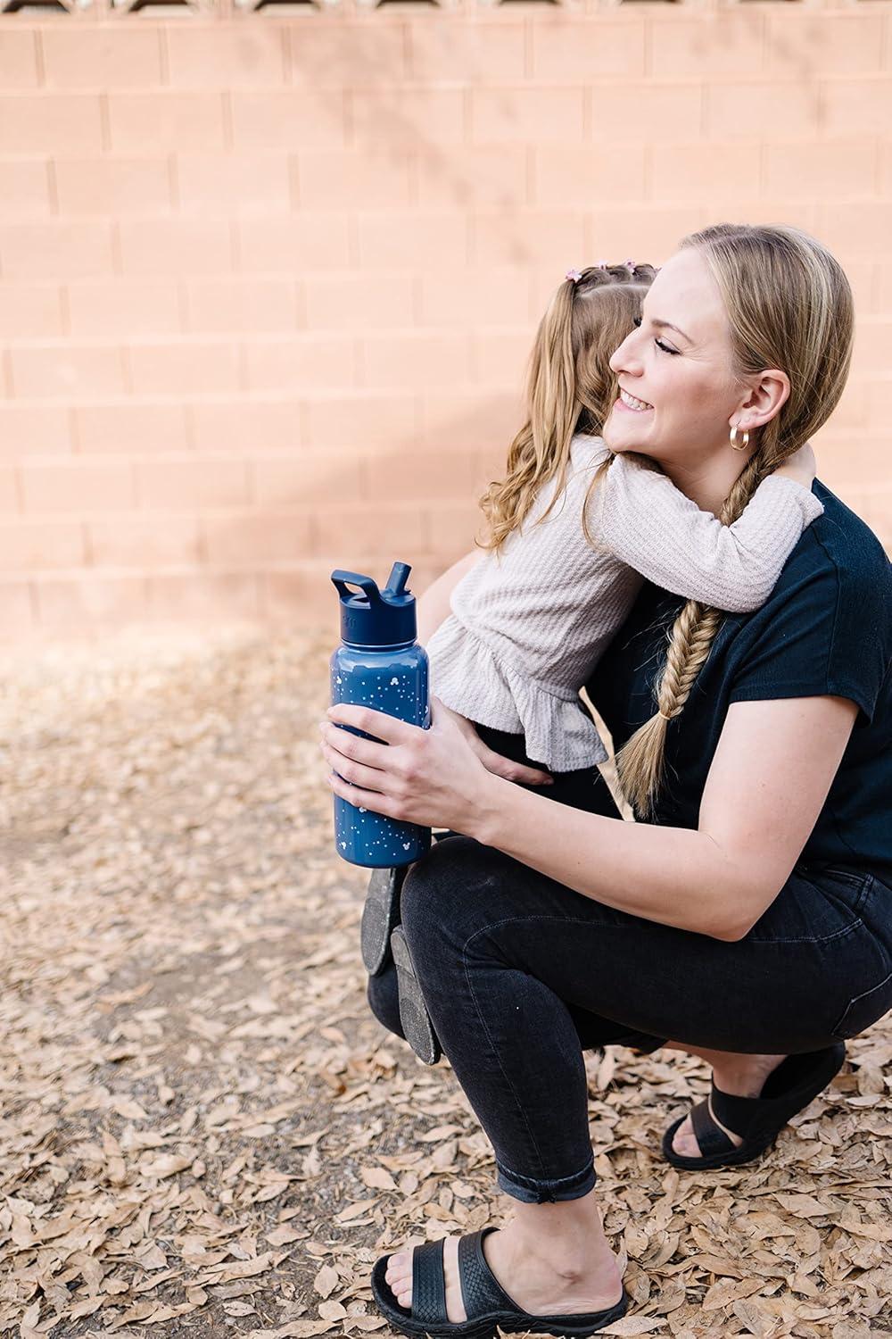 imageSimple Modern Summit Water Bottle with Straw Lid Bluey 30oz Leak Proof Stainless Steel Insulated Cup Gifts for Her Him Bluey StripesDisney The Little Mermaid Ariels Treasures
