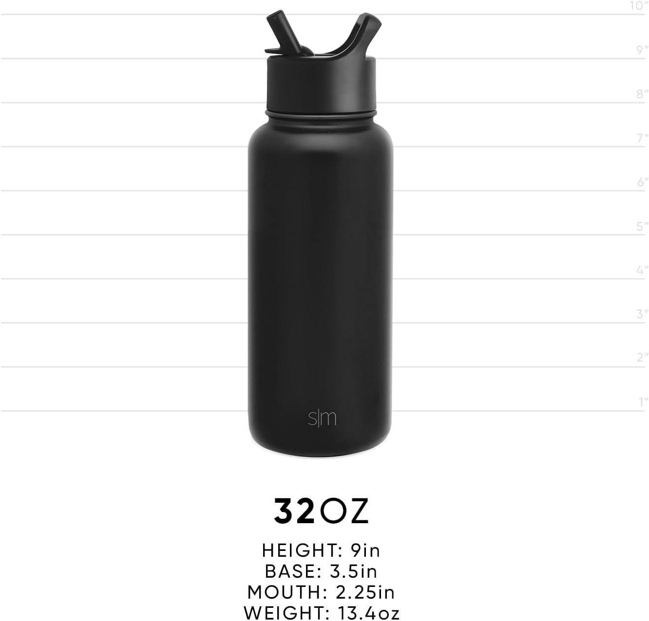 imageSimple Modern Summit Water Bottle with Straw Lid Bluey 30oz Leak Proof Stainless Steel Insulated Cup Gifts for Her Him Bluey StripesDisney The Little Mermaid Ariels Treasures