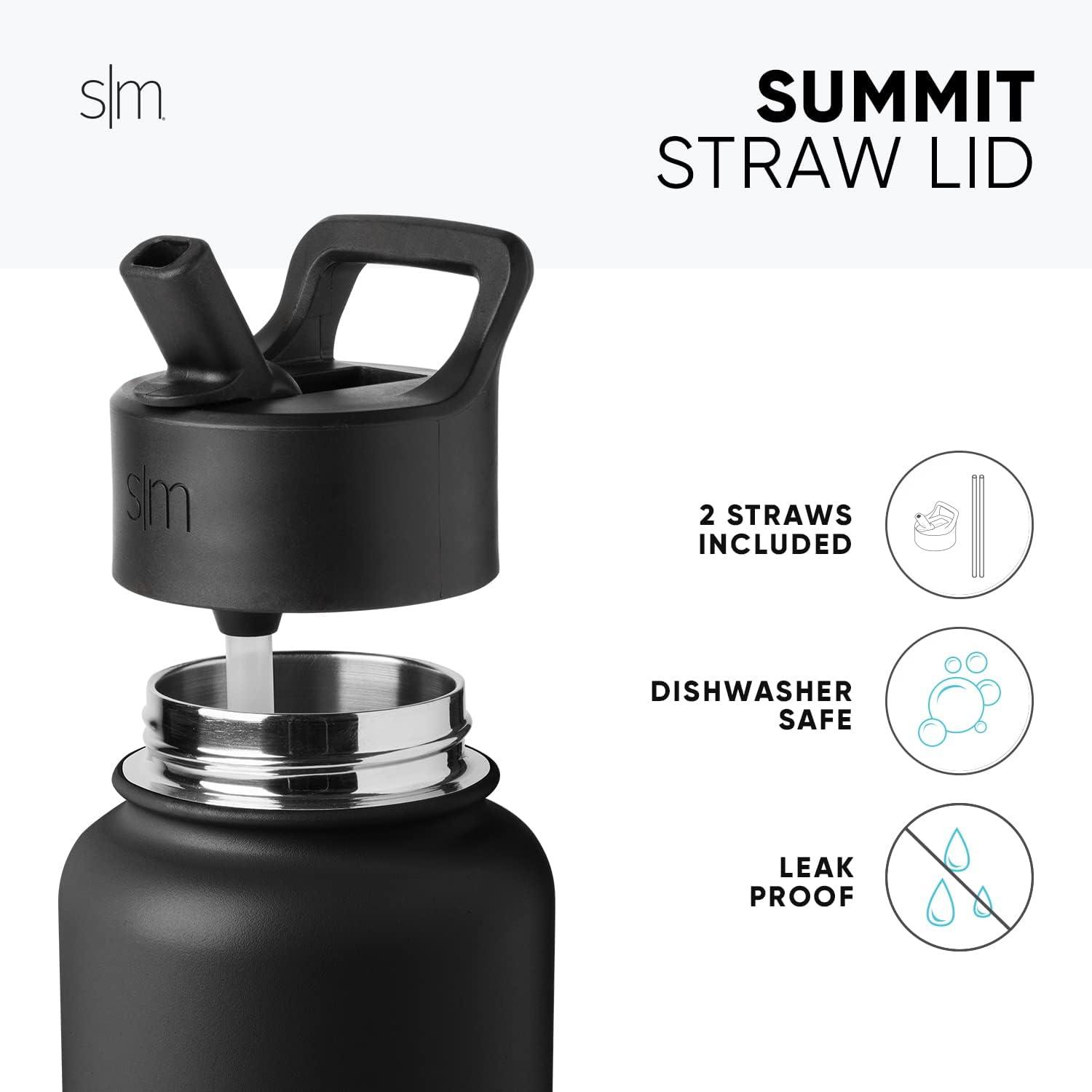 imageSimple Modern Summit Water Bottle with Straw Lid Bluey 30oz Leak Proof Stainless Steel Insulated Cup Gifts for Her Him Bluey StripesMarvel Avengers Assemble