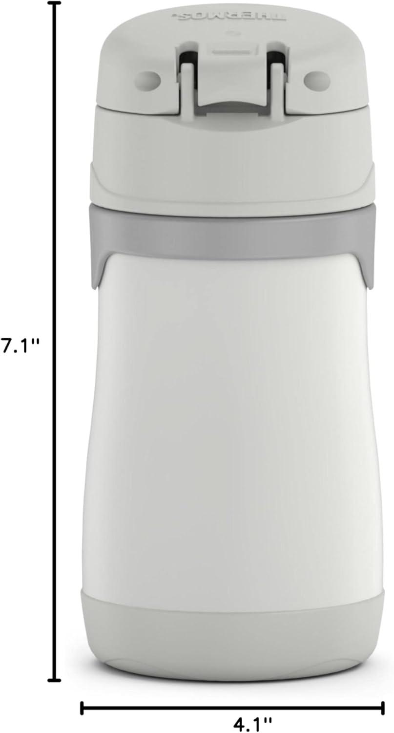 imageThermos Baby 10 oz Stainless Steel Bottle with popup straw BlueyGray