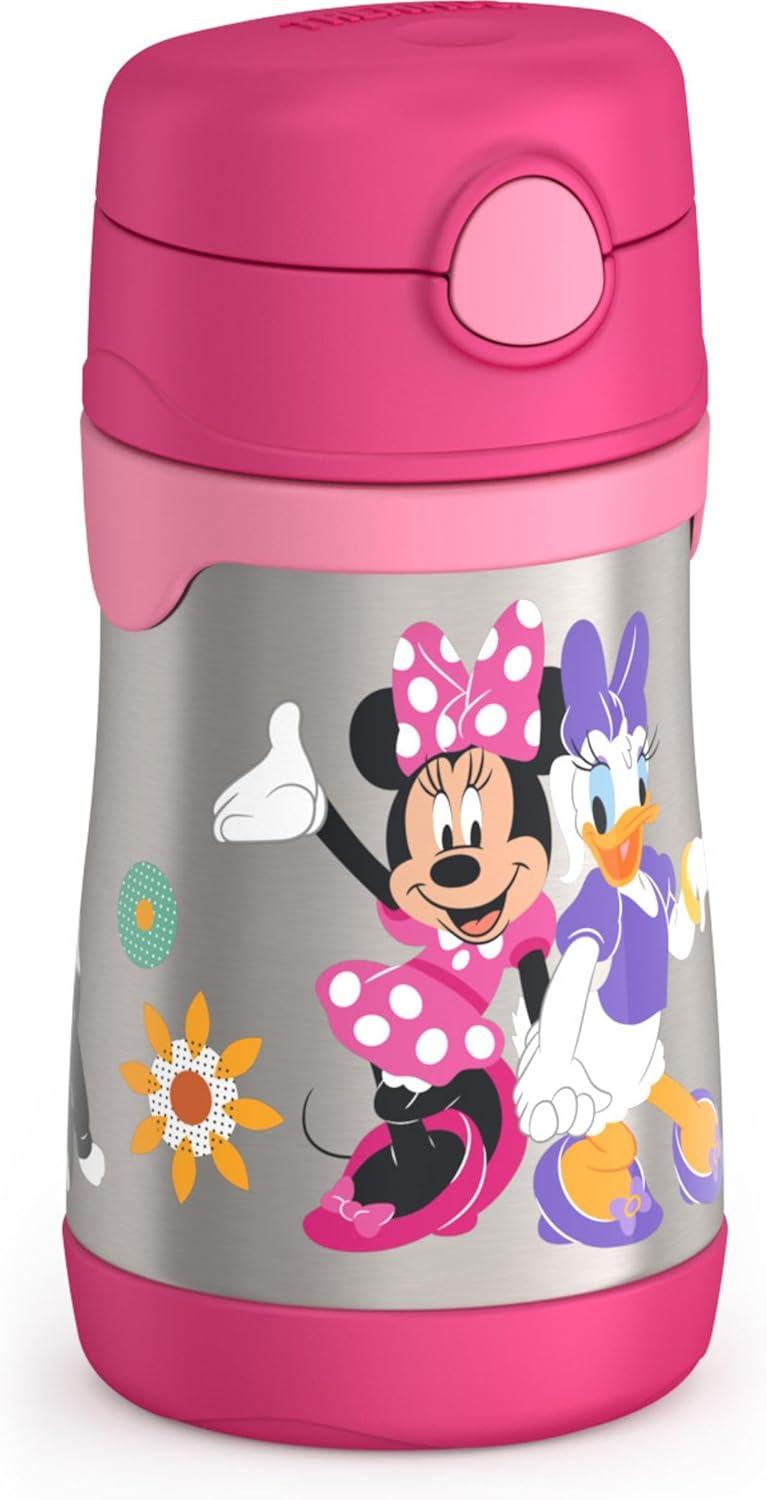 imageThermos Baby 10 oz Stainless Steel Bottle with popup straw BlueyMinnie Mouse