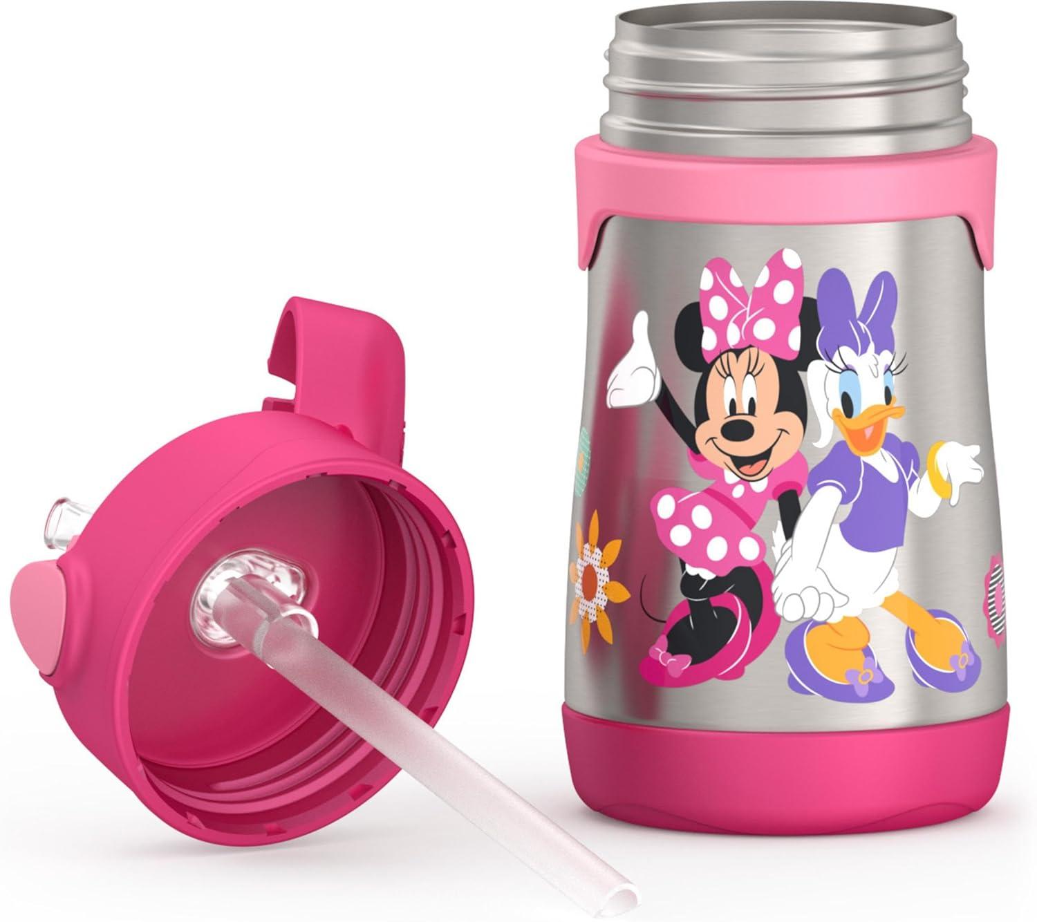 imageThermos Baby 10 oz Stainless Steel Bottle with popup straw BlueyMinnie Mouse