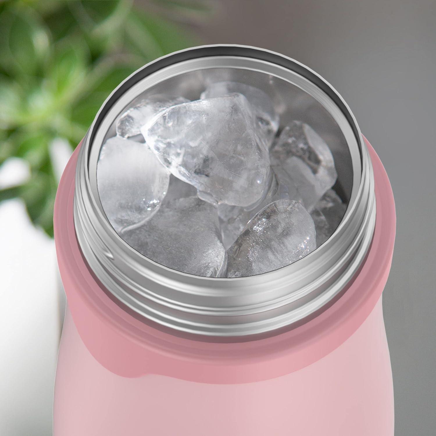 imageThermos Baby 10 oz Stainless Steel Bottle with popup straw BlueyRose