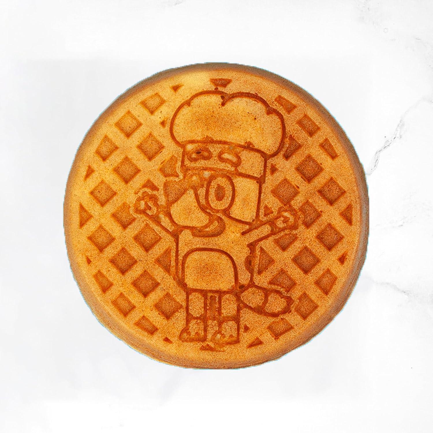 imageUncanny Brands Bluey Mini Waffle Maker Fun Character Waffles Easy to Use and CleanBluey