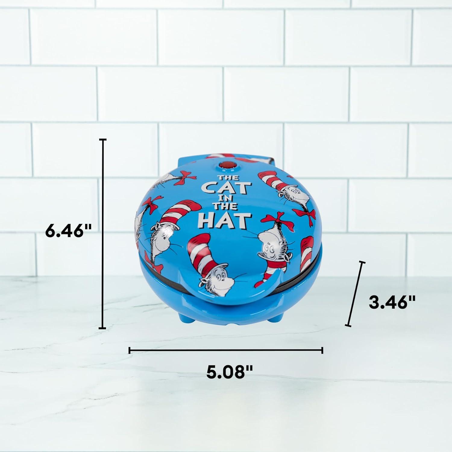 imageUncanny Brands Bluey Mini Waffle Maker Fun Character Waffles Easy to Use and CleanDr Seuss