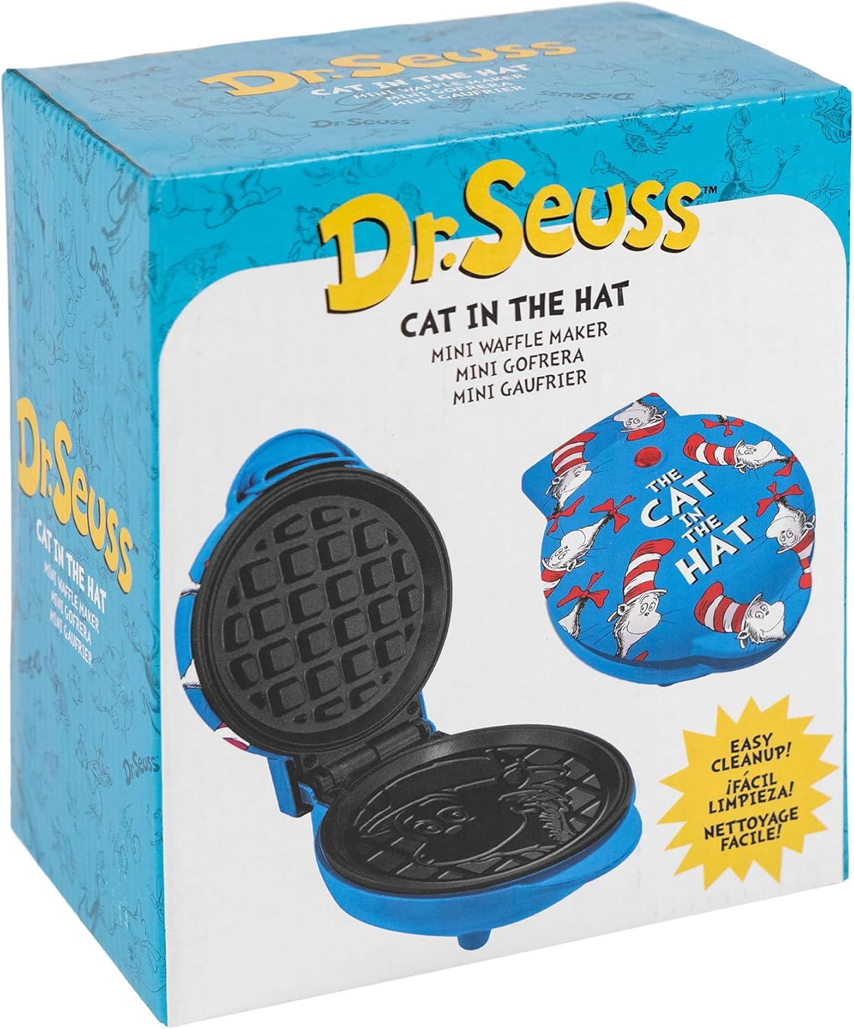 imageUncanny Brands Bluey Mini Waffle Maker Fun Character Waffles Easy to Use and CleanDr Seuss