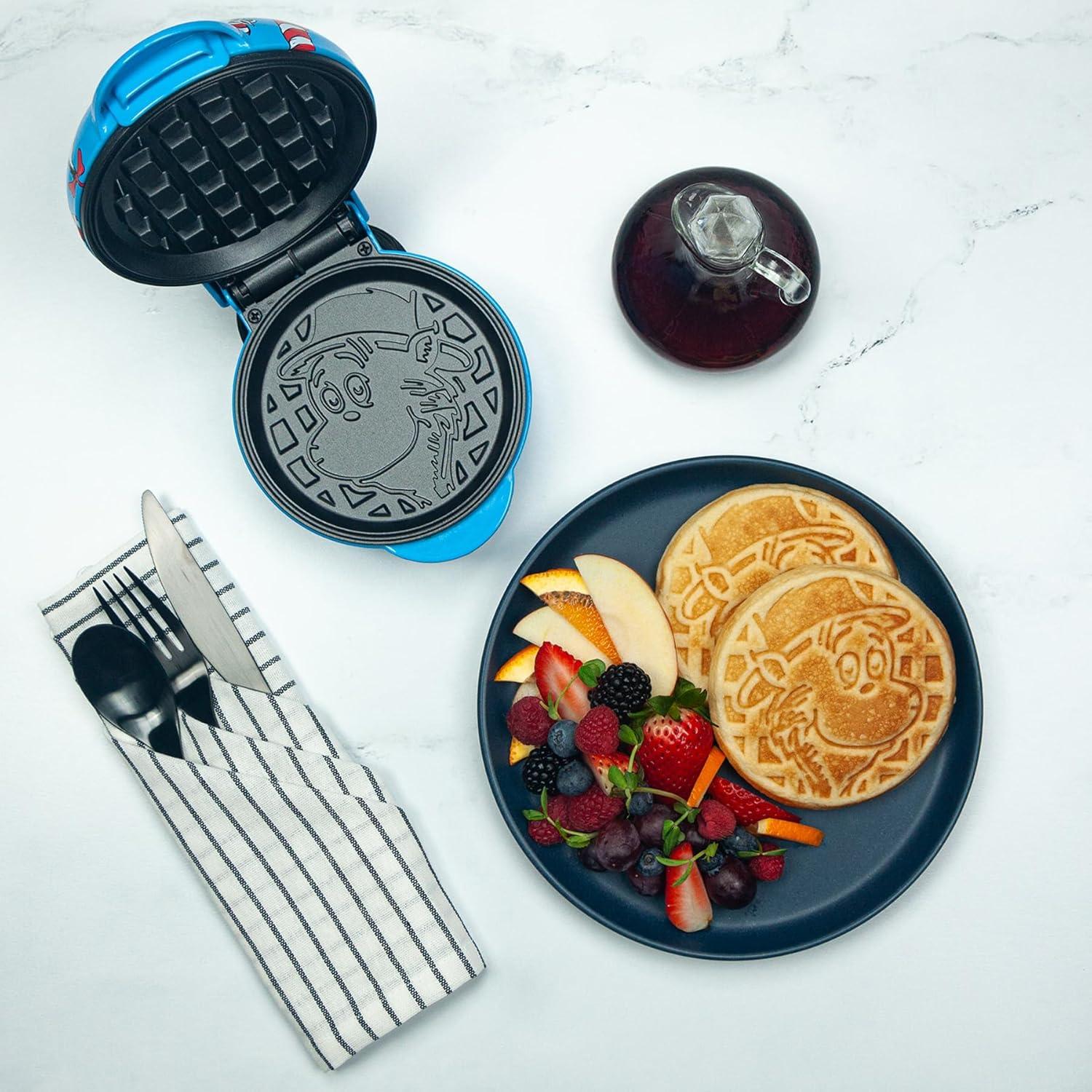 imageUncanny Brands Bluey Mini Waffle Maker Fun Character Waffles Easy to Use and CleanDr Seuss