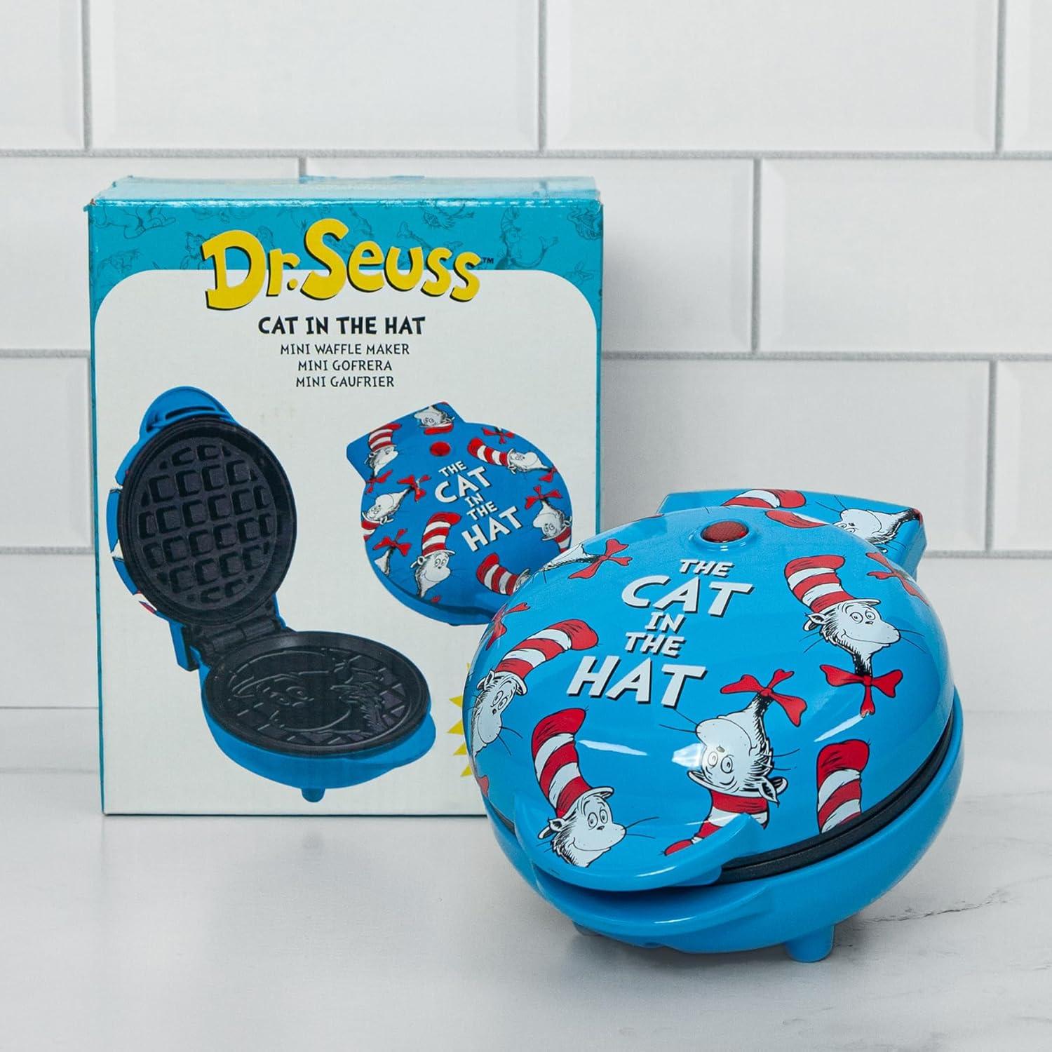 imageUncanny Brands Bluey Mini Waffle Maker Fun Character Waffles Easy to Use and CleanDr Seuss