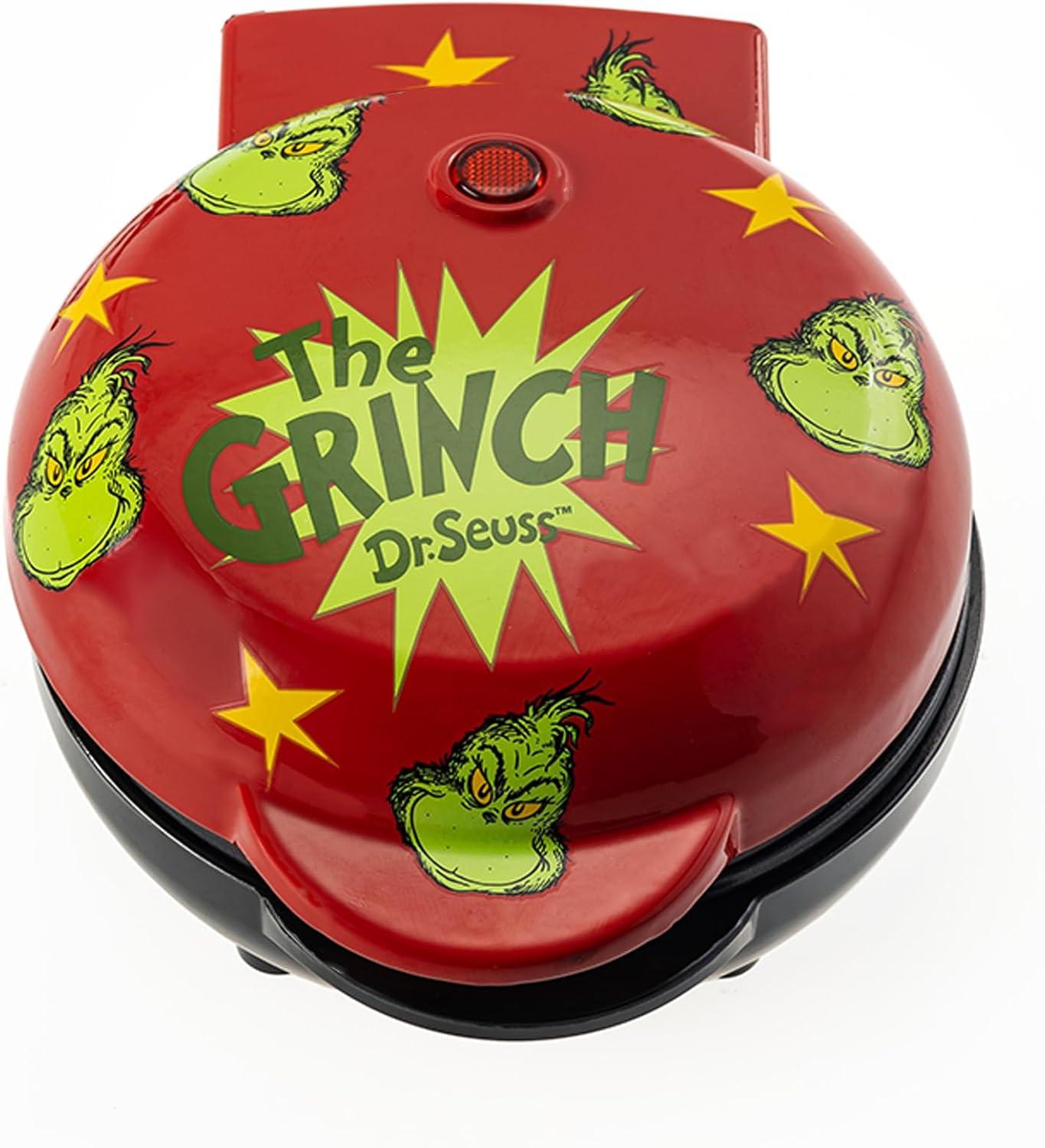 imageUncanny Brands Bluey Mini Waffle Maker Fun Character Waffles Easy to Use and CleanDr Seuss The Grinch