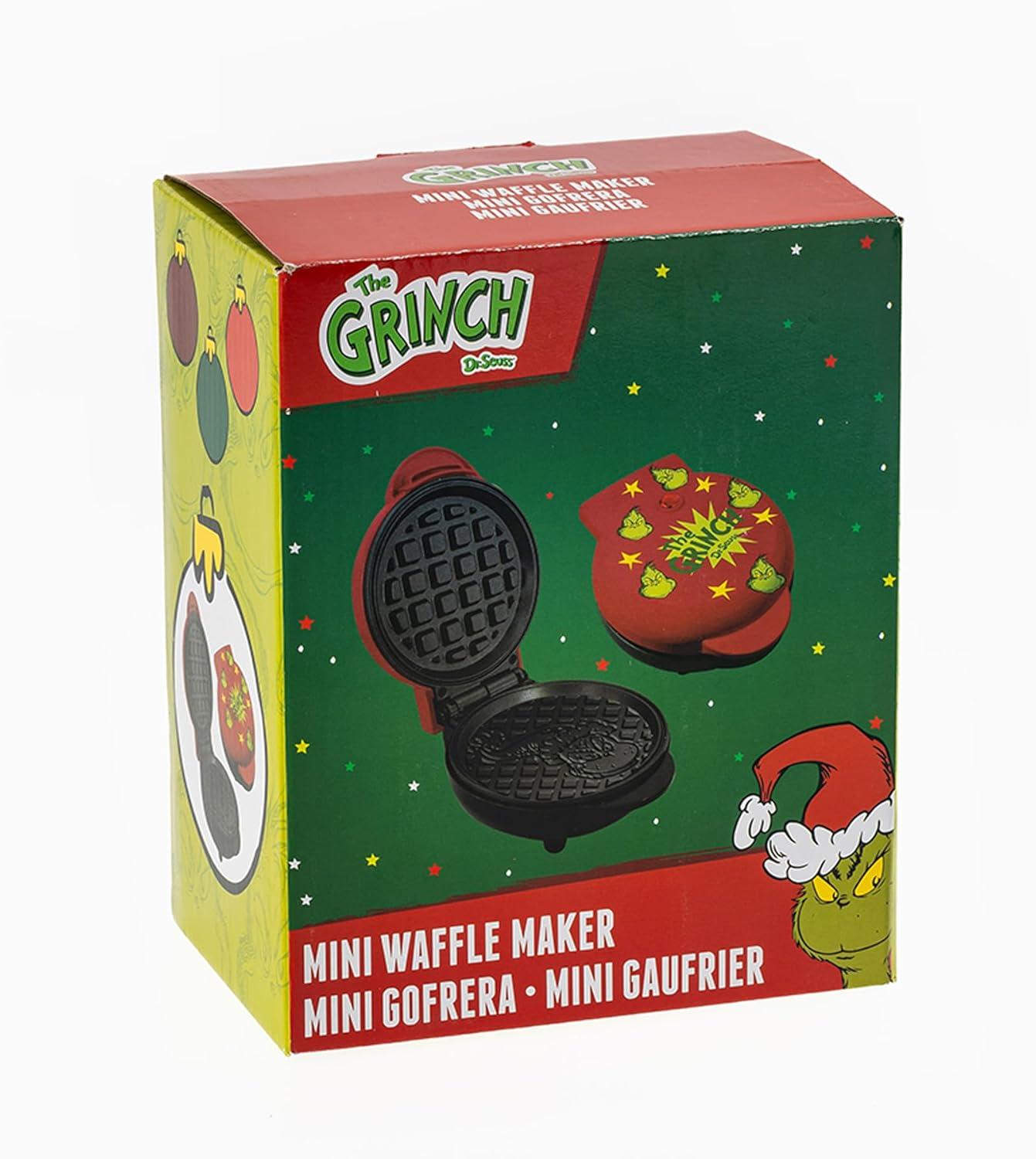 imageUncanny Brands Bluey Mini Waffle Maker Fun Character Waffles Easy to Use and CleanDr Seuss The Grinch