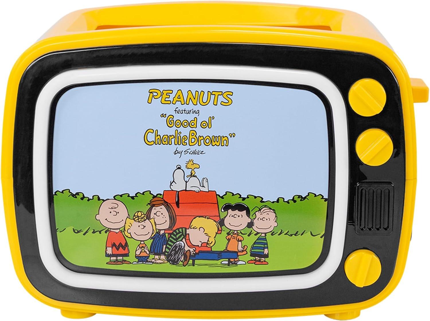 imageUncanny Brands Bluey Retro TV Toaster with Light Up Frame Two Slice Model with Bluey Toast Design Themed Kitchen AppliancePeanuts