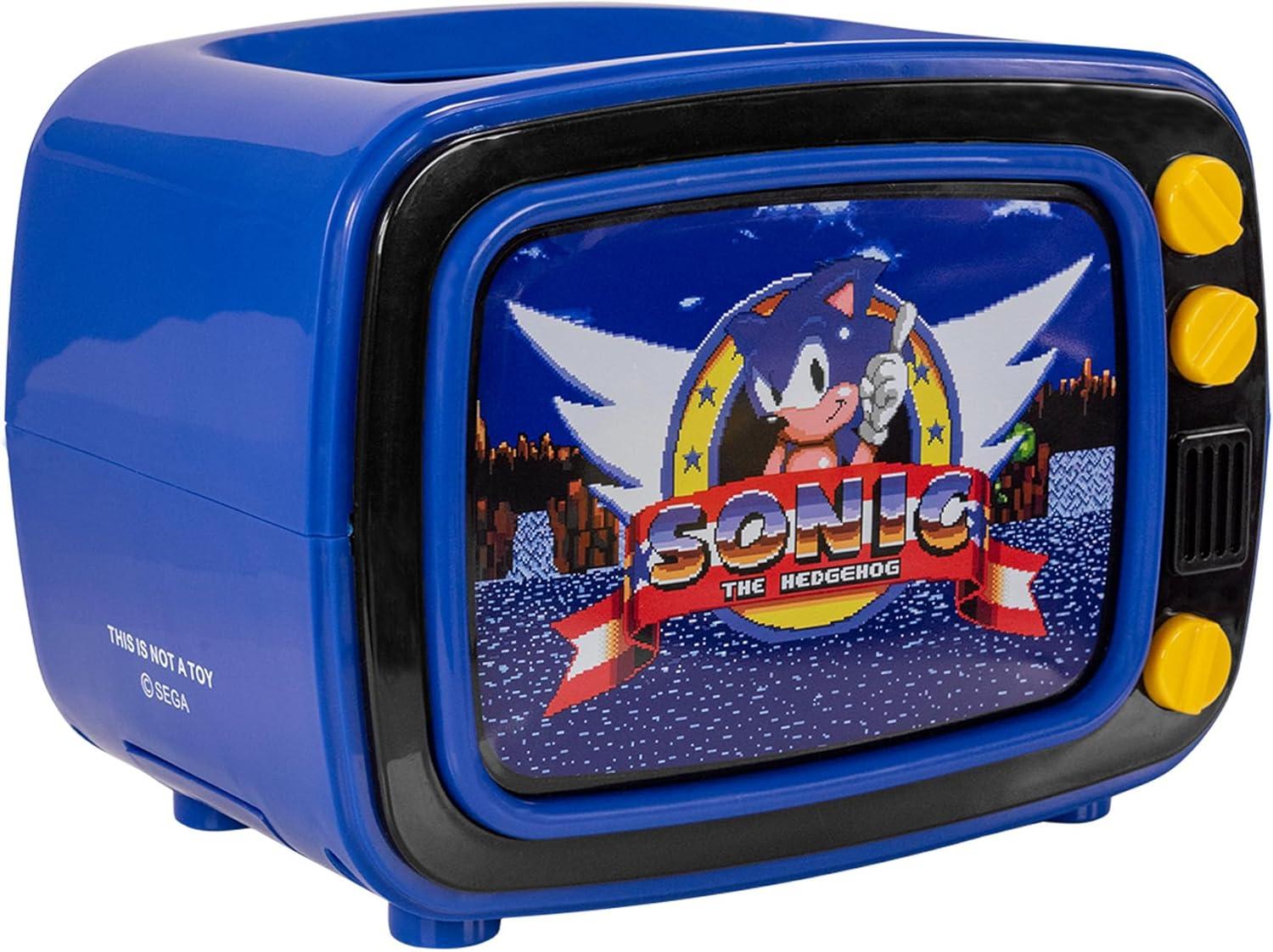 imageUncanny Brands Bluey Retro TV Toaster with Light Up Frame Two Slice Model with Bluey Toast Design Themed Kitchen ApplianceSonic The Hedgehog