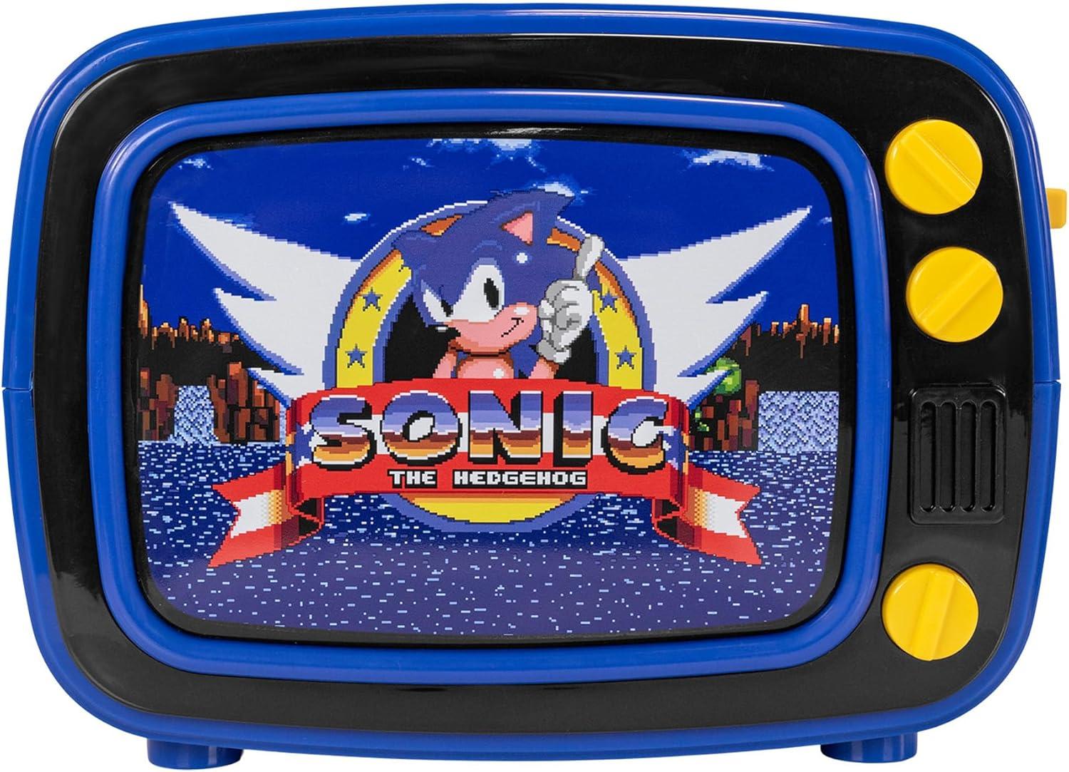 imageUncanny Brands Bluey Retro TV Toaster with Light Up Frame Two Slice Model with Bluey Toast Design Themed Kitchen ApplianceSonic The Hedgehog