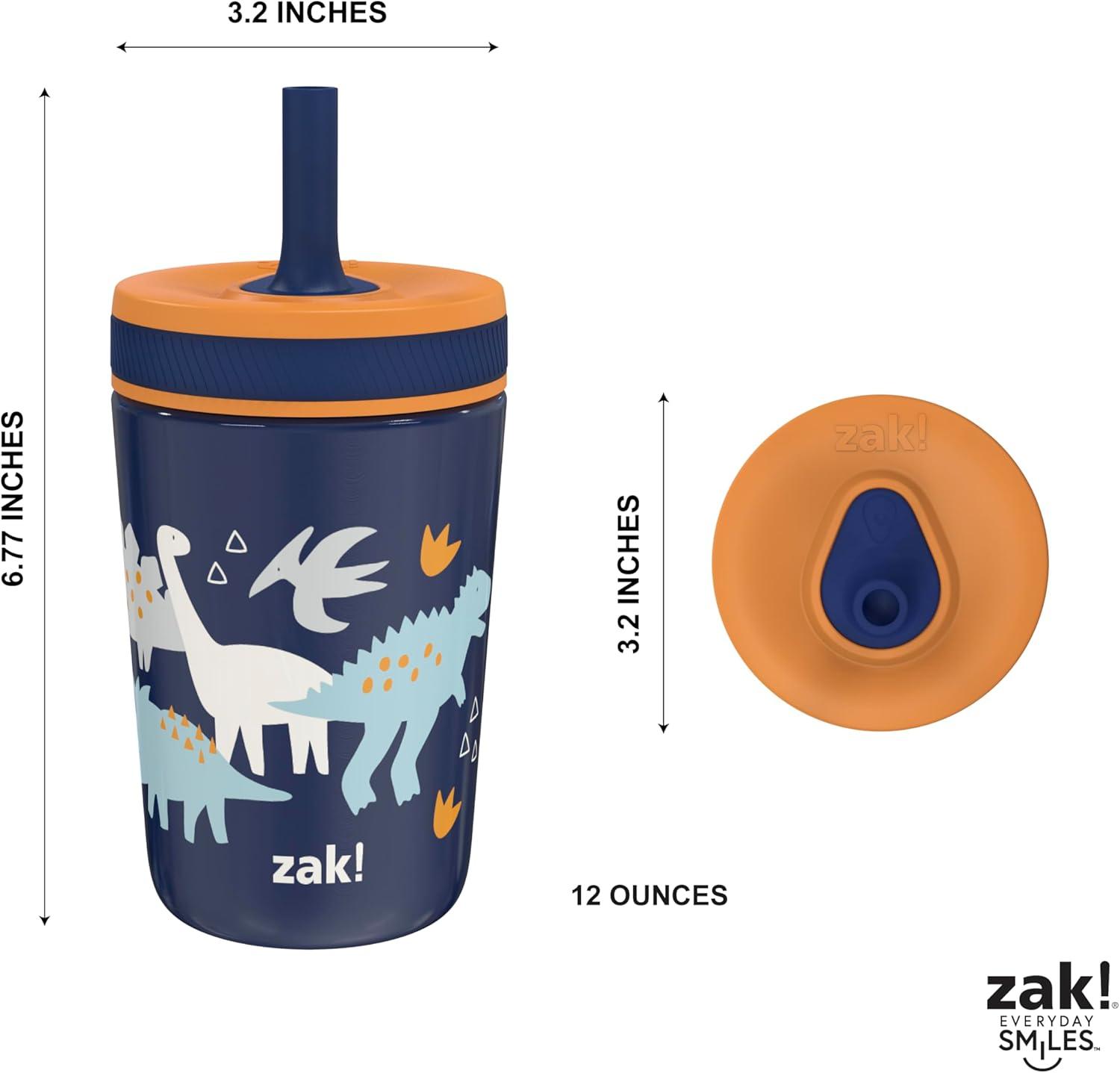 imageZak Designs Bluey Kelso Toddler Cups For Travel or At Home 12oz Vacuum Insulated Stainless Steel Sippy Cup With LeakProof Design is Perfect For Kids Bluey Bingo Grandad MortDinosaur
