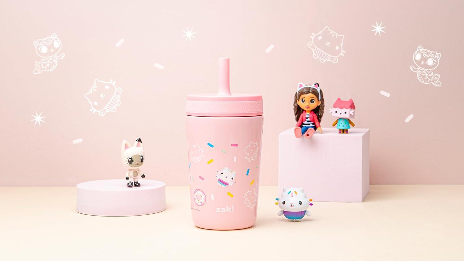 imageZak Designs Bluey Kelso Toddler Cups For Travel or At Home 12oz Vacuum Insulated Stainless Steel Sippy Cup With LeakProof Design is Perfect For Kids Bluey Bingo Grandad MortGabbys Dollhouse