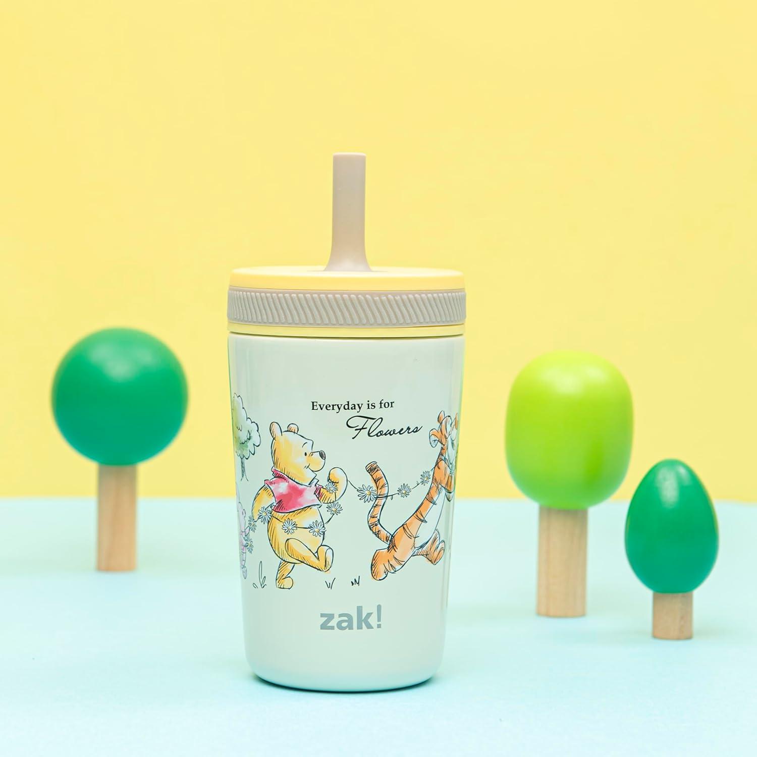 imageZak Designs Bluey Kelso Toddler Cups For Travel or At Home 12oz Vacuum Insulated Stainless Steel Sippy Cup With LeakProof Design is Perfect For Kids Bluey Bingo Grandad MortWinnie the Pooh Friends