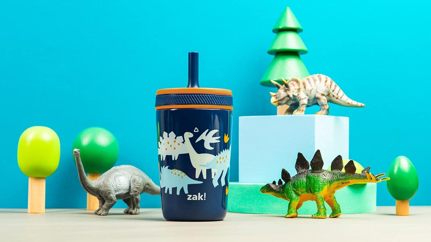 imageZak Designs Bluey Kelso Toddler Cups For Travel or At Home 12oz Vacuum Insulated Stainless Steel Sippy Cup With LeakProof Design is Perfect For Kids Bluey Bingo Grandad MortDinosaur