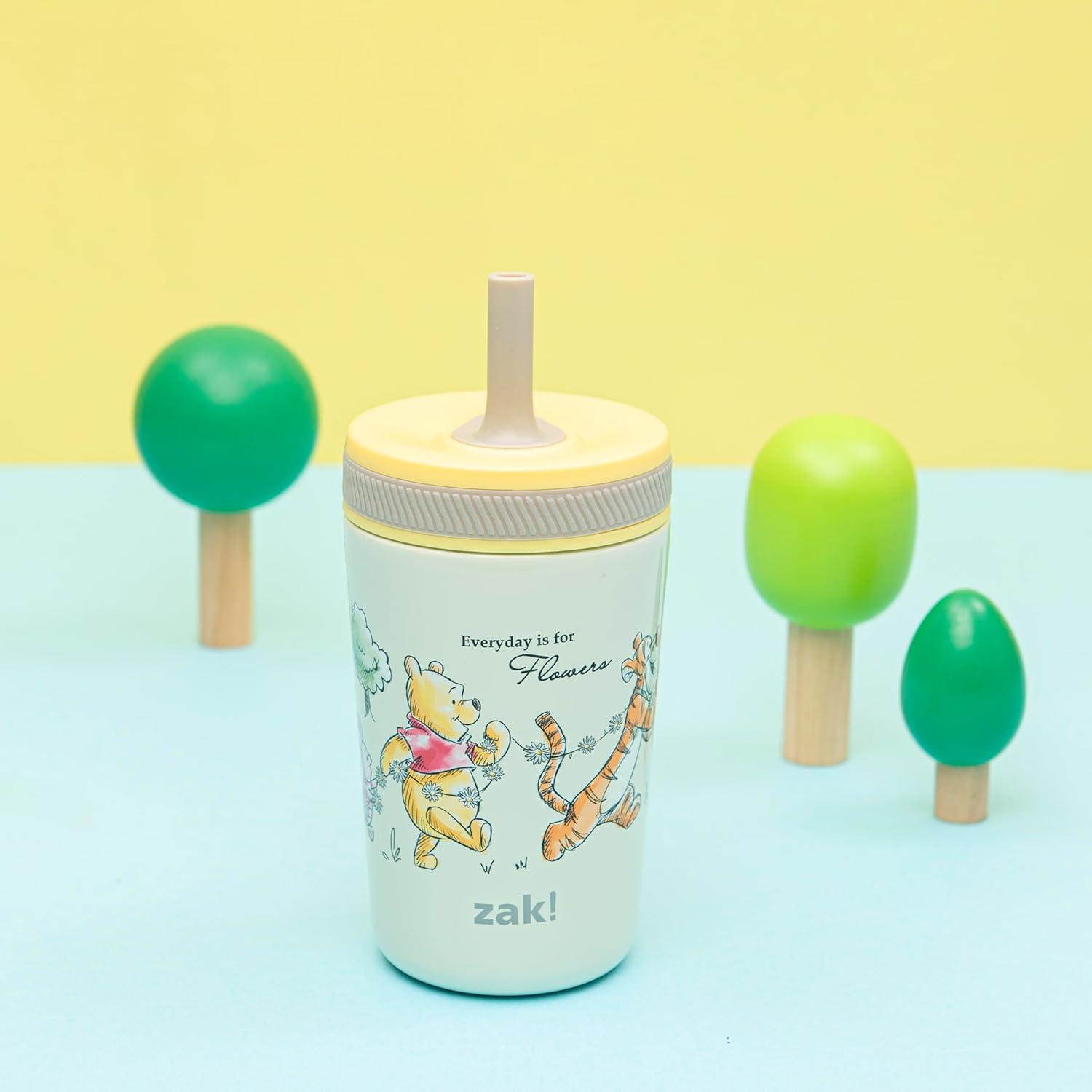 imageZak Designs Bluey Kelso Toddler Cups For Travel or At Home 12oz Vacuum Insulated Stainless Steel Sippy Cup With LeakProof Design is Perfect For Kids Bluey Bingo Grandad MortWinnie the Pooh Friends