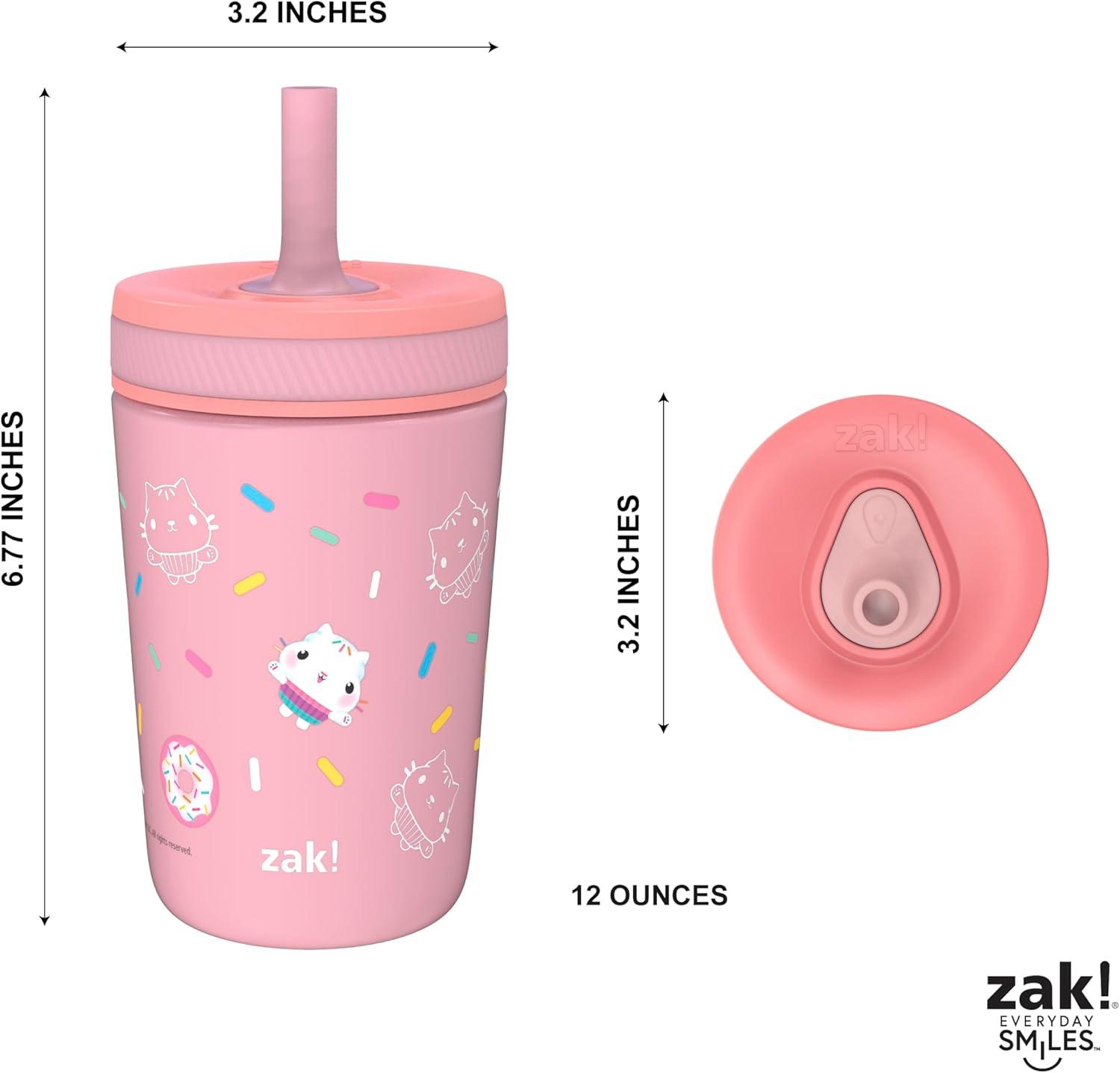 imageZak Designs Bluey Kelso Toddler Cups For Travel or At Home 12oz Vacuum Insulated Stainless Steel Sippy Cup With LeakProof Design is Perfect For Kids Bluey Bingo Grandad MortGabbys Dollhouse