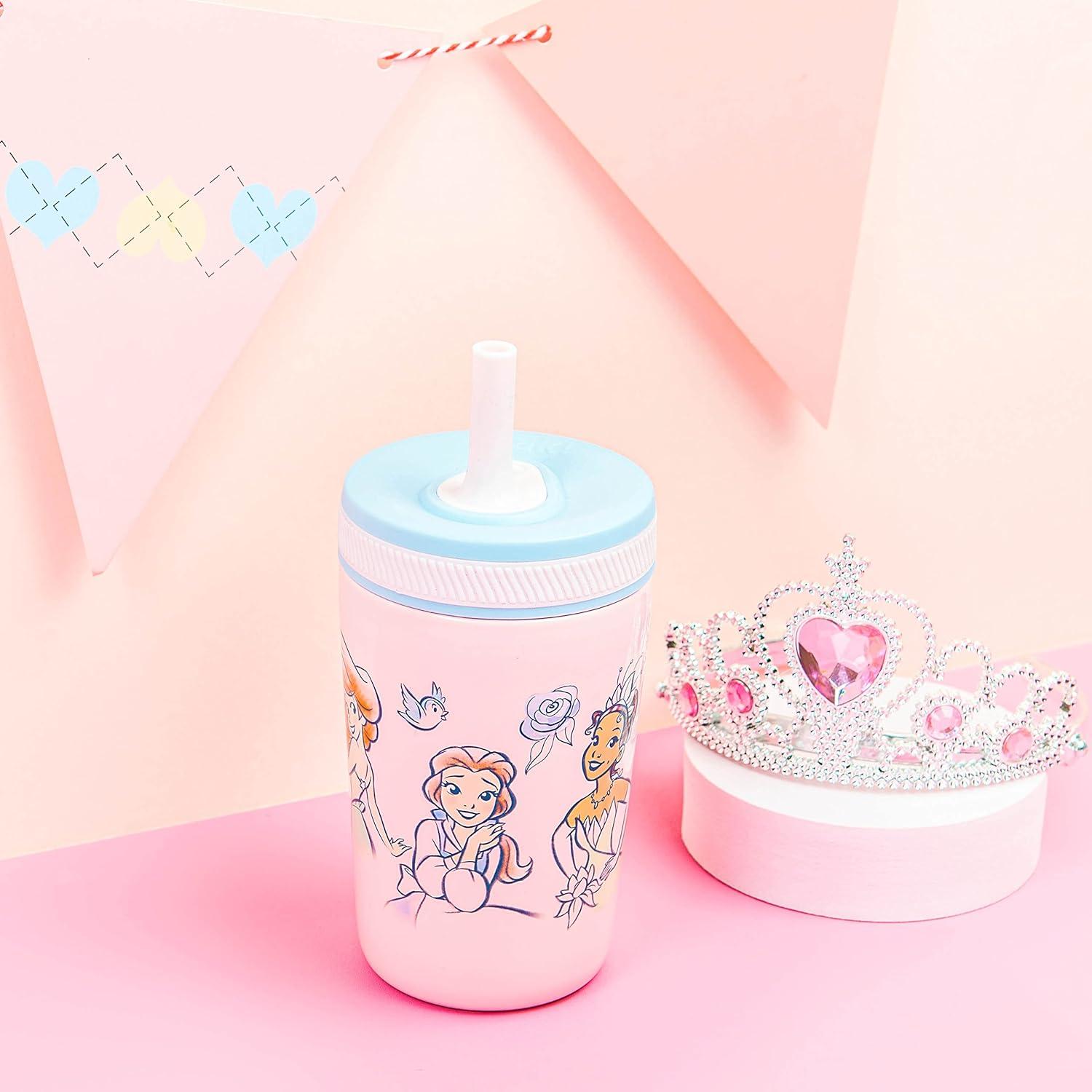 imageZak Designs Bluey Kelso Toddler Cups For Travel or At Home 12oz Vacuum Insulated Stainless Steel Sippy Cup With LeakProof Design is Perfect For Kids Bluey Bingo Grandad MortPrincess