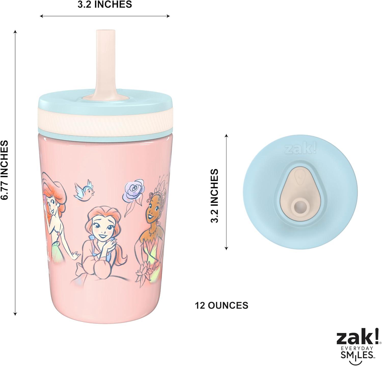 imageZak Designs Bluey Kelso Toddler Cups For Travel or At Home 12oz Vacuum Insulated Stainless Steel Sippy Cup With LeakProof Design is Perfect For Kids Bluey Bingo Grandad MortPrincess