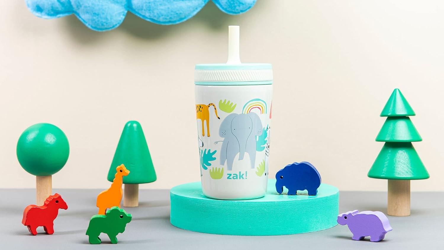 imageZak Designs Bluey Kelso Toddler Cups For Travel or At Home 12oz Vacuum Insulated Stainless Steel Sippy Cup With LeakProof Design is Perfect For Kids Bluey Bingo Grandad MortSafari