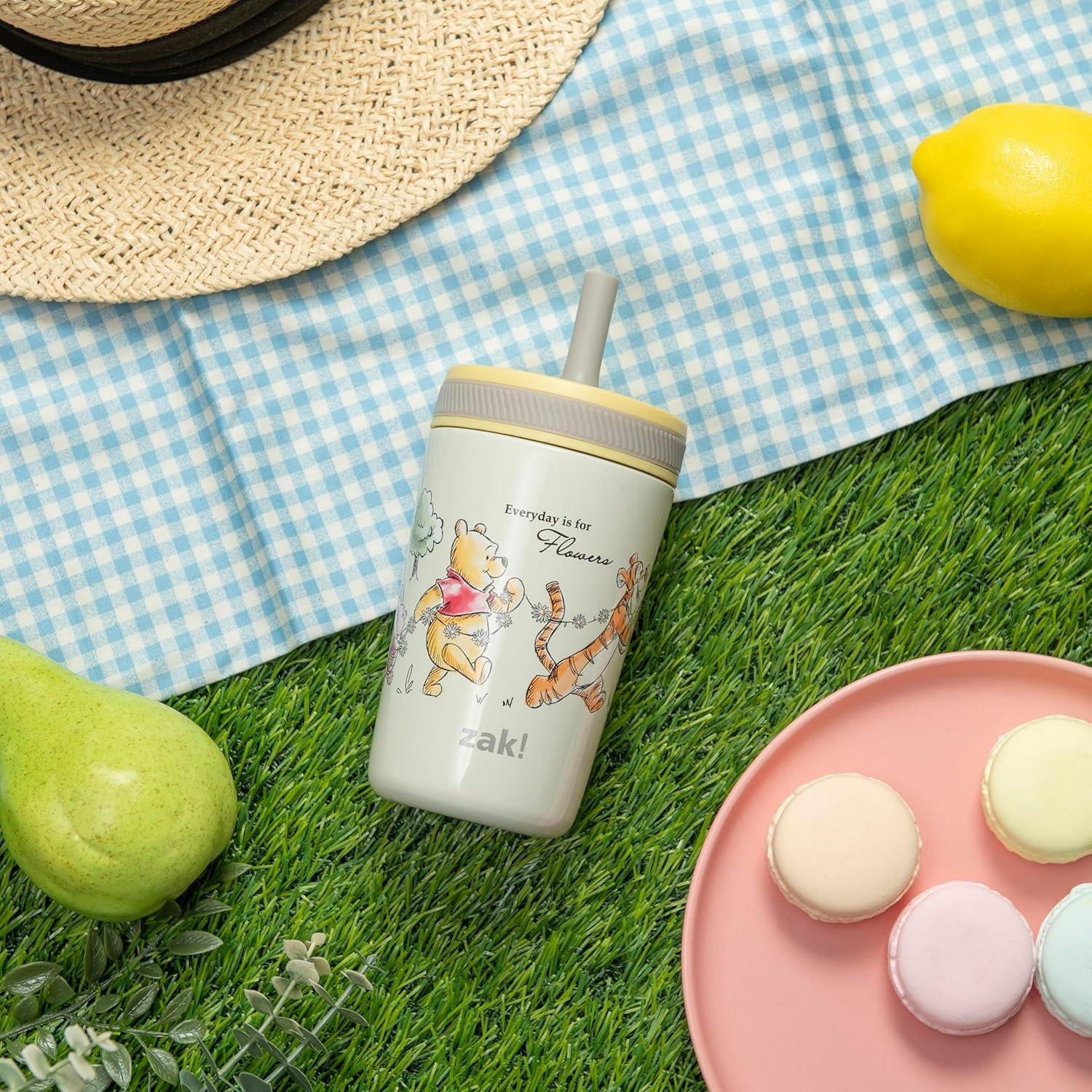 imageZak Designs Bluey Kelso Toddler Cups For Travel or At Home 12oz Vacuum Insulated Stainless Steel Sippy Cup With LeakProof Design is Perfect For Kids Bluey Bingo Grandad MortWinnie the Pooh Friends