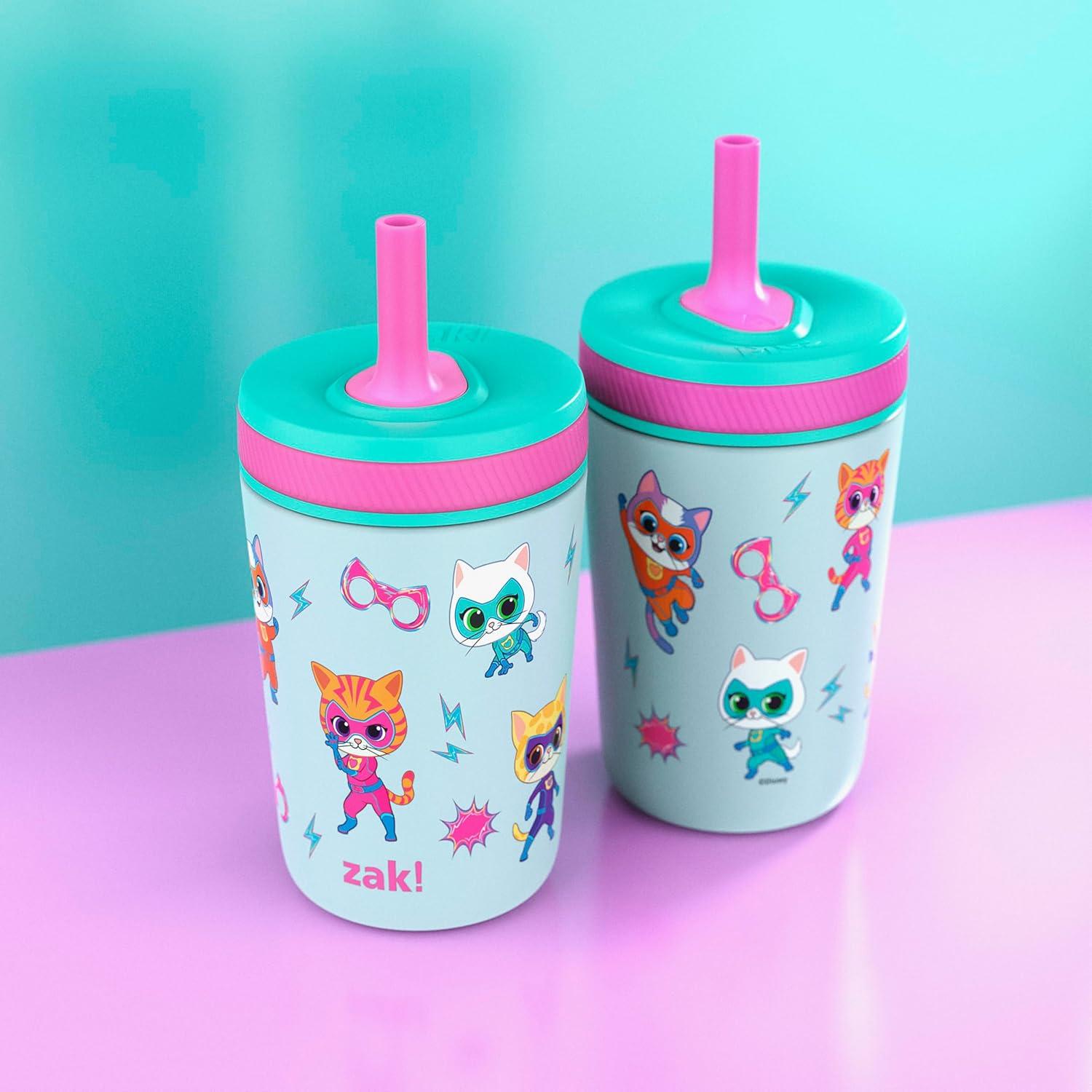 imageZak Designs Bluey Kelso Toddler Cups For Travel or At Home 12oz Vacuum Insulated Stainless Steel Sippy Cup With LeakProof Design is Perfect For Kids Bluey Bingo Grandad MortSuperKitties Ginny Sparks Buddy Bitsy
