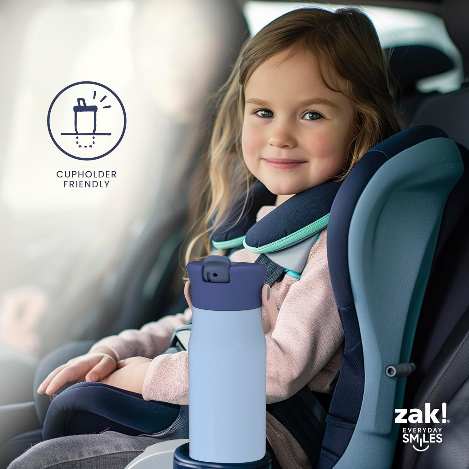 imageZak Designs Harmony Bluey Water Bottle for Travel or At Home 18oz Durable Plastic is LeakProof When Closed with Straw Lid and Carry Handle 2Pack Bluey and BingoBarbiePink