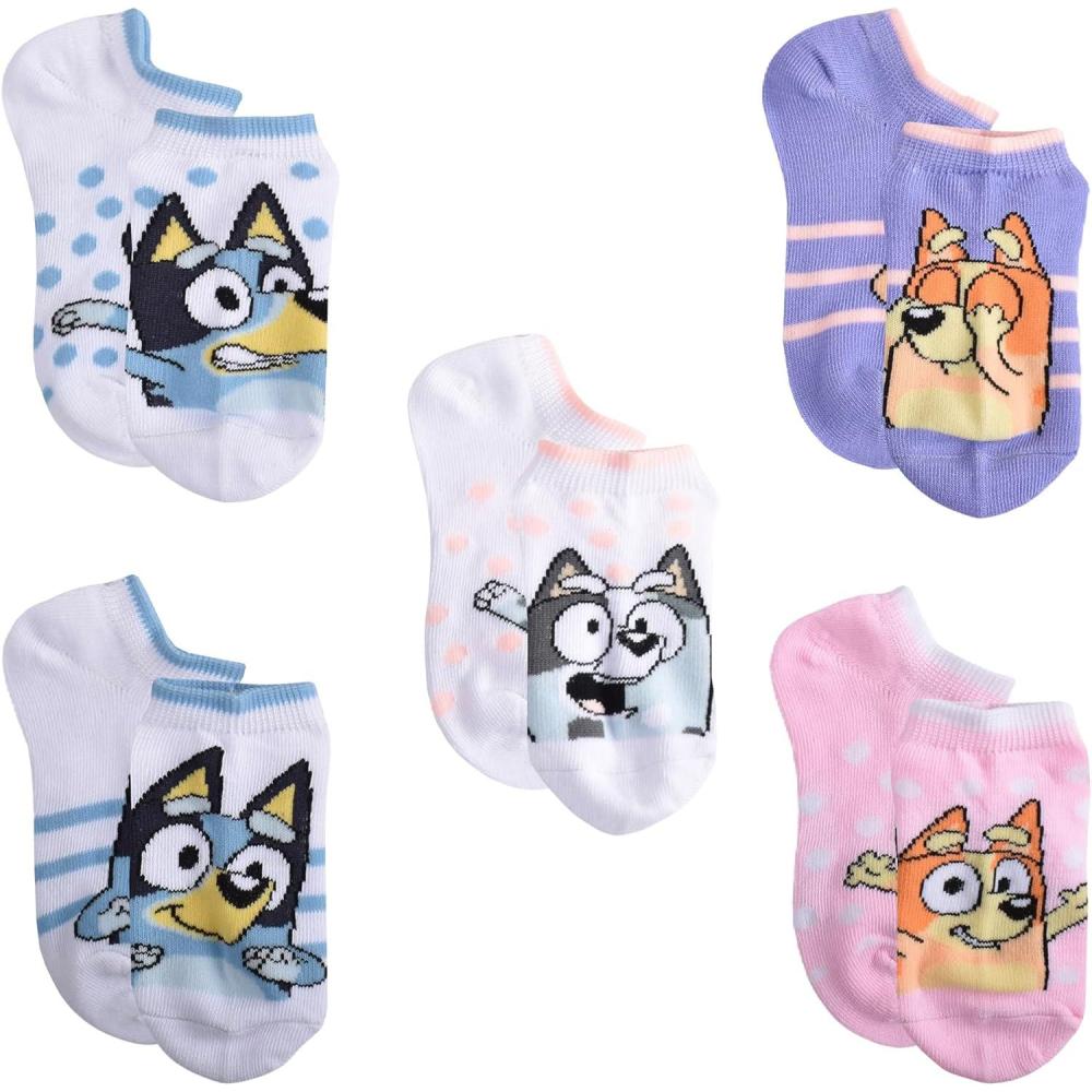 imageBluey 5PK CHEER SHORTIE SOCKSBlush 5pack
