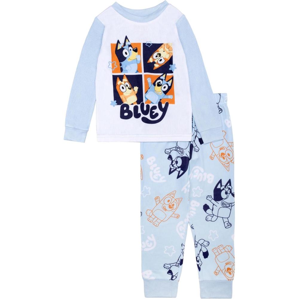 imageBluey Girls 2piece Loosefit LongSleeve Matching Pajama Set Soft amp Comfortable for KidsBingo Bluey Boxes