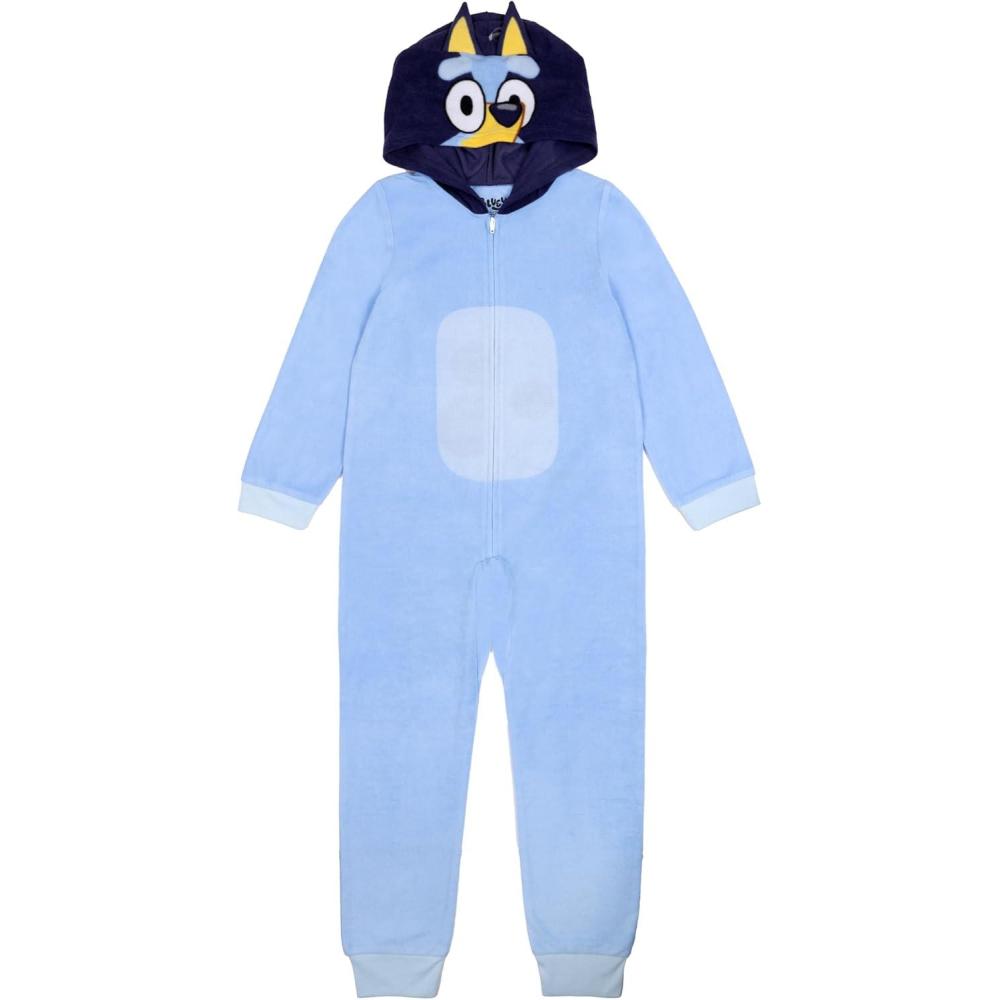 imageBluey Unisex Kids Hooded Blanket Sleeper Comfortable Pajama Nightwear Soft amp Cute for KidsBluey