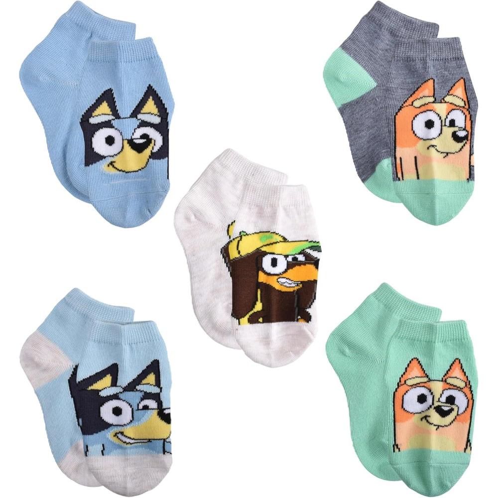 imageBluey boys Bluey Kids SocksBlue 5pack