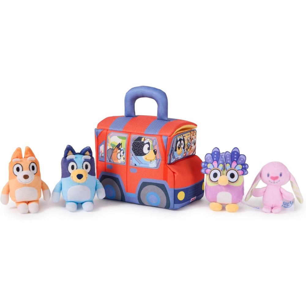 imageGUND Bluey 5Piece Plush Playset Official Bluey Stuffed Animals and Sensory Toys for Babies and Toddlers 7