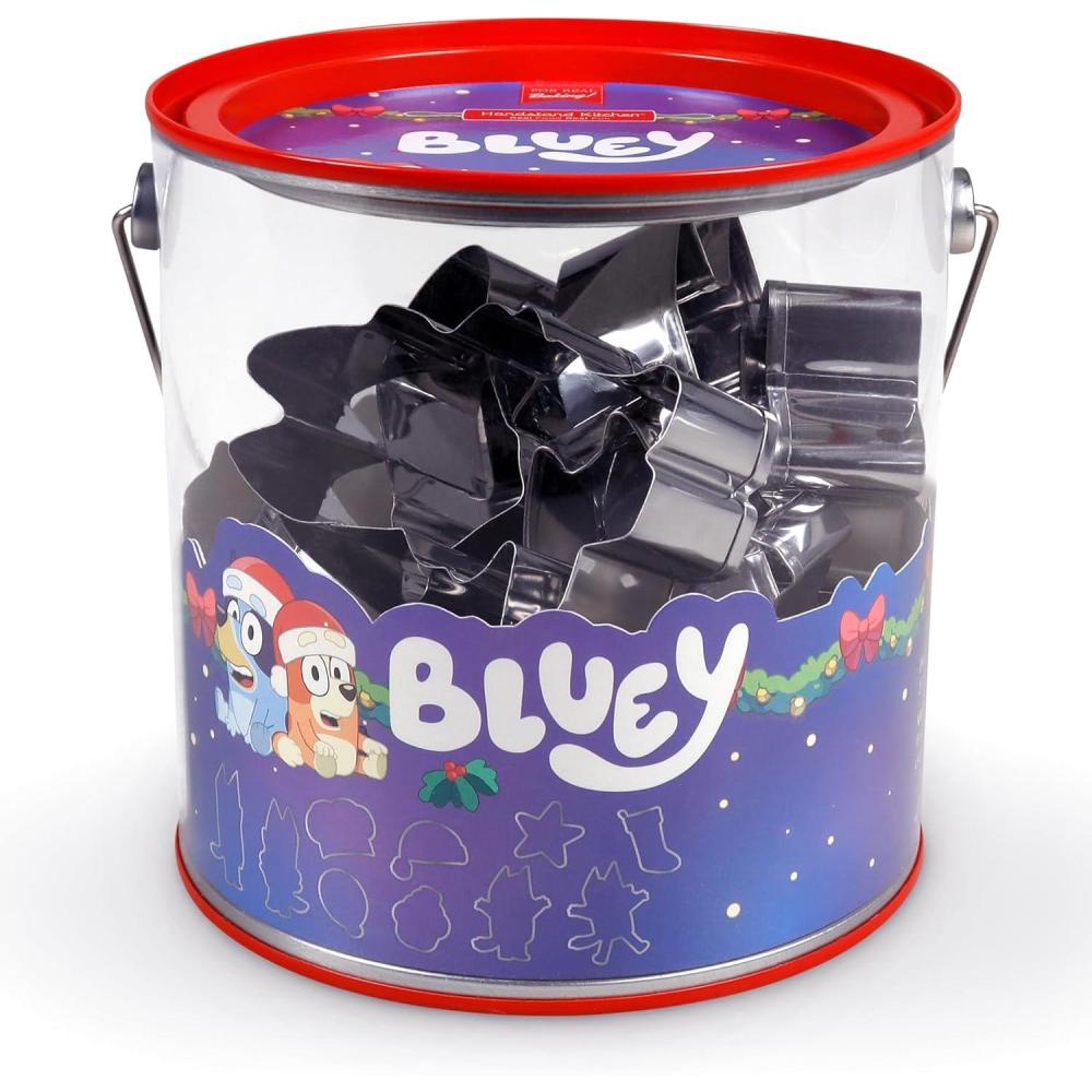 imageHandstand Kitchen Bluey 10Piece Holiday Cookie Cutter Set with Bluey Bingo Bandit and Chilli Cookie Cutters