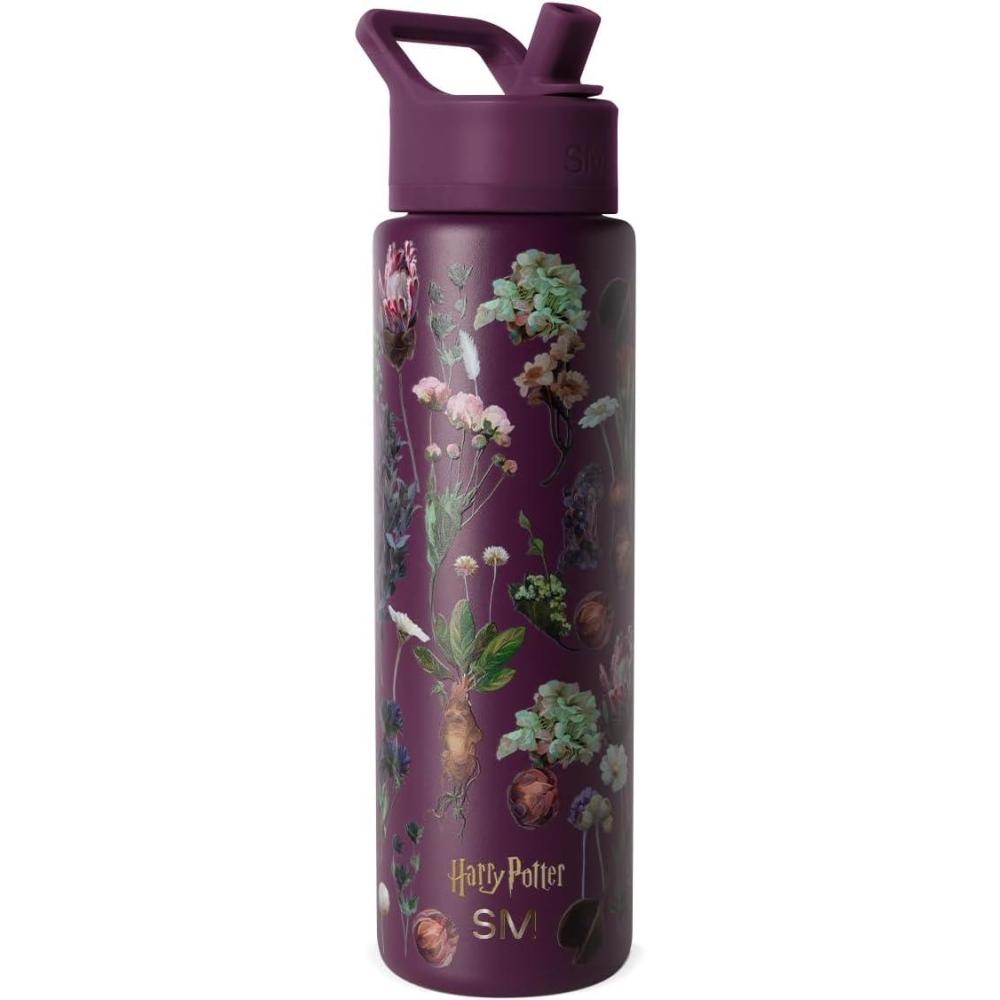 imageSimple Modern Summit Water Bottle with Straw Lid Bluey 30oz Leak Proof Stainless Steel Insulated Cup Gifts for Her Him Bluey StripesHarry Potter Herbology