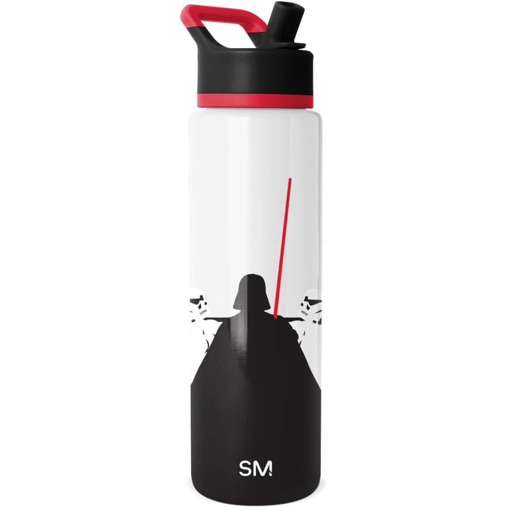 imageSimple Modern Summit Water Bottle with Straw Lid Bluey 30oz Leak Proof Stainless Steel Insulated Cup Gifts for Her Him Bluey StripesStar Wars The Dark Side
