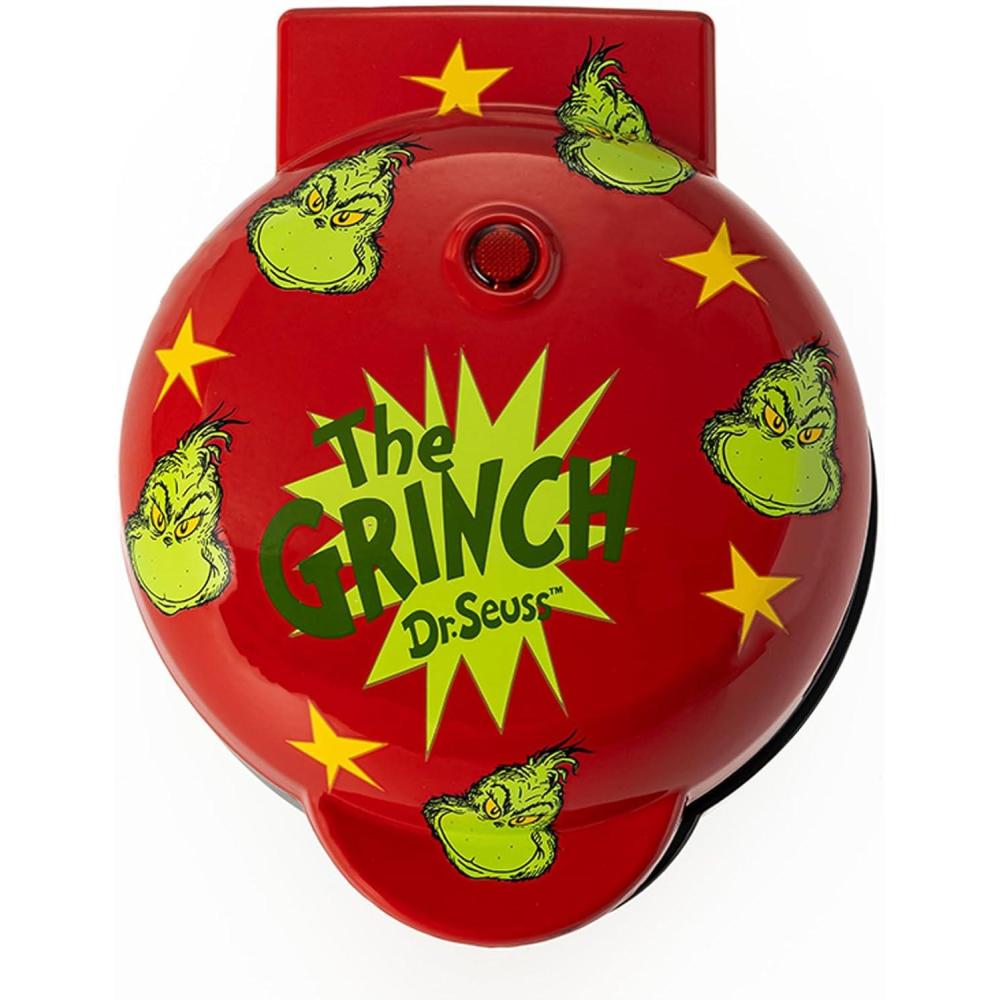 imageUncanny Brands Bluey Mini Waffle Maker Fun Character Waffles Easy to Use and CleanDr Seuss The Grinch