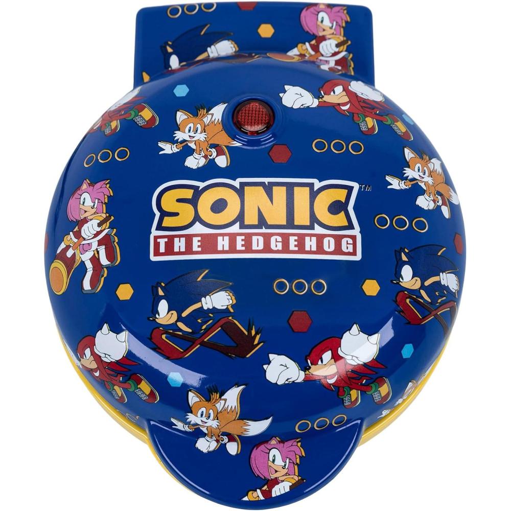 imageUncanny Brands Bluey Mini Waffle Maker  Fun Character Waffles  Easy to Use and CleanSonic the Hedgehog