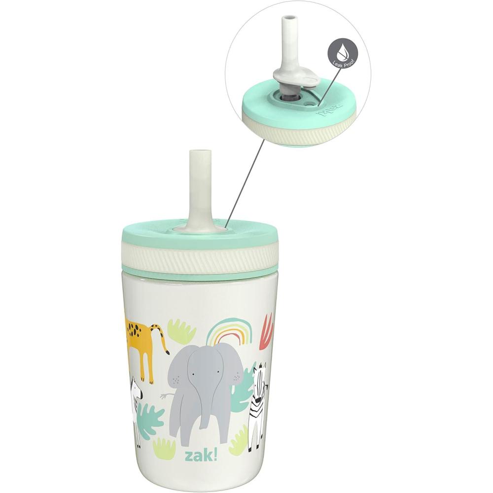 imageZak Designs Bluey Kelso Toddler Cups For Travel or At Home 12oz Vacuum Insulated Stainless Steel Sippy Cup With LeakProof Design is Perfect For Kids Bluey Bingo Grandad MortSafari
