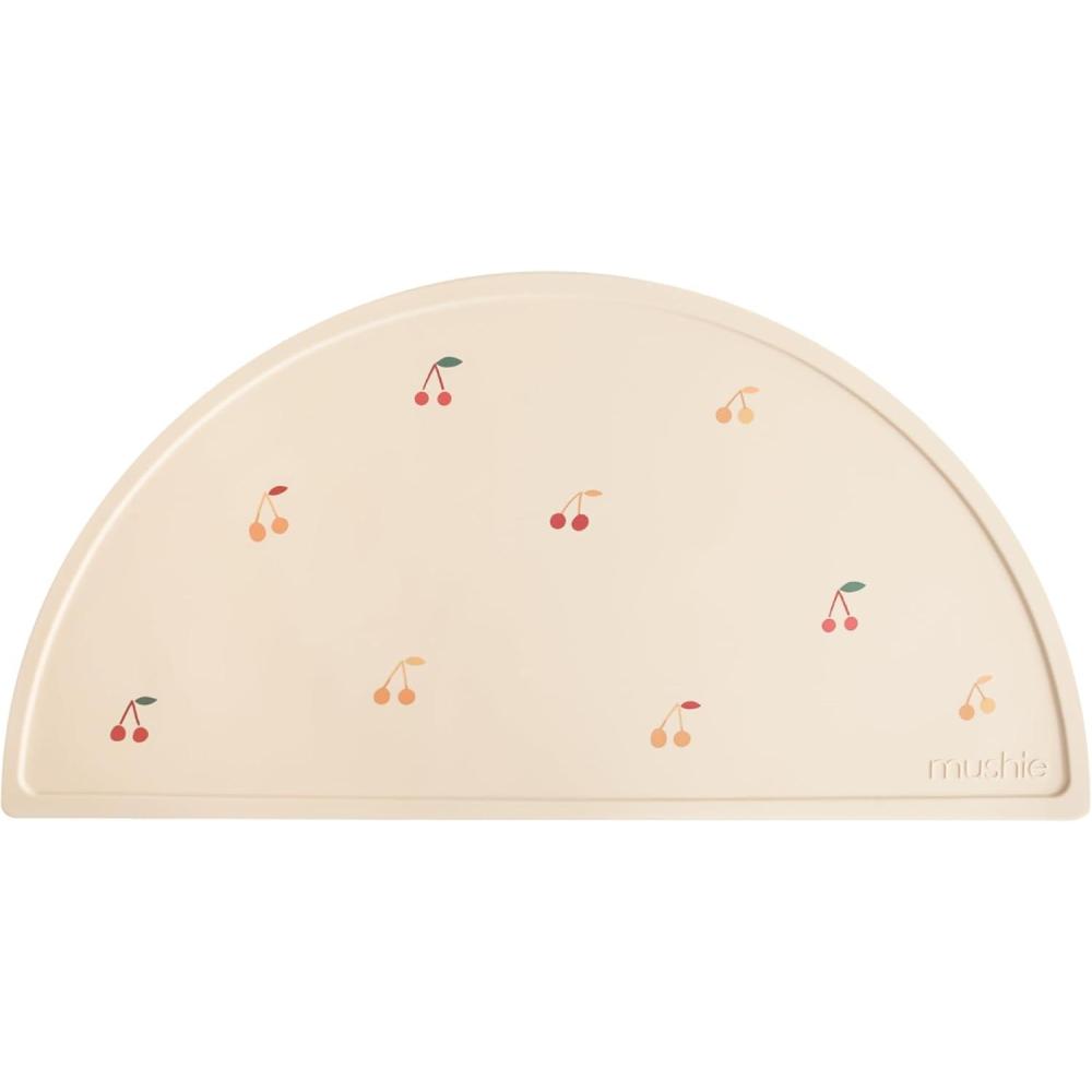 imagemushie x Bluey Silicone Placemat for Kids  BPAFree NonSlip Design Bluey IvoryCherries