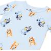 Bluey Boys’ 2-piece Snug-fit Viscose Short-Sleeve Matching Pajama Set, Soft & Cute for Kids(Hoppy Bluey)