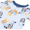 Bluey Boys’ 2-piece Snug-fit Viscose Short-Sleeve Matching Pajama Set, Soft & Cute for Kids(Rain Bluey)