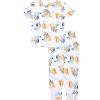 Bluey Boys’ 2-piece Snug-fit Viscose Short-Sleeve Matching Pajama Set, Soft & Cute for Kids(Road Trip)
