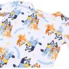 Bluey Boys’ 2-piece Snug-fit Viscose Short-Sleeve Matching Pajama Set, Soft & Cute for Kids(Road Trip)