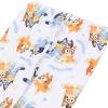 Bluey Boys’ 2-piece Snug-fit Viscose Short-Sleeve Matching Pajama Set, Soft & Cute for Kids(Road Trip)
